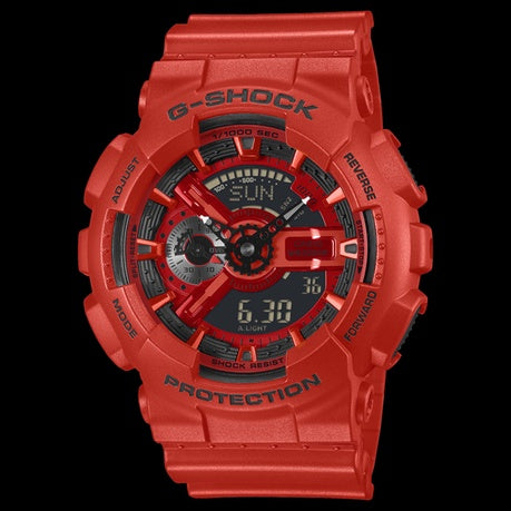 Casio G-Shock GA-110RRB-4ADF Bio-Based Resin -200M Water Resistant -Red