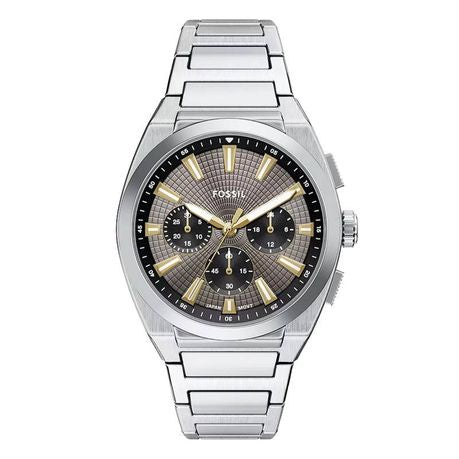 Fossil Men Silver-Gold Metal Analogue FS6128
