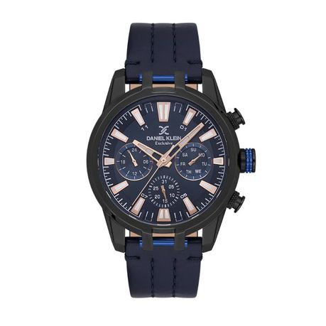 Daniel Klein Mens Leather Strap Watch - DK113803