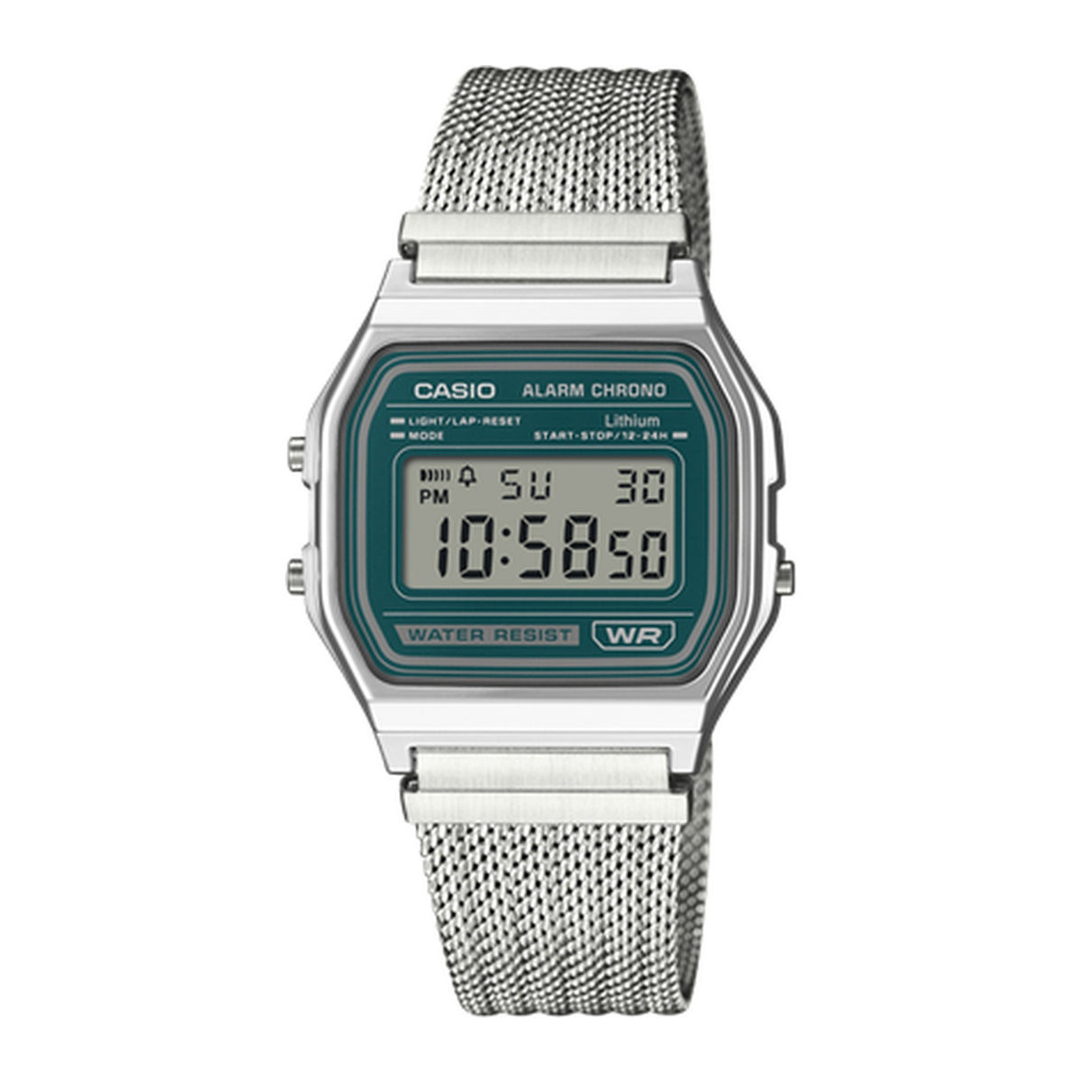 Casio Unisex Watch-A158WEM-3DE-Silver