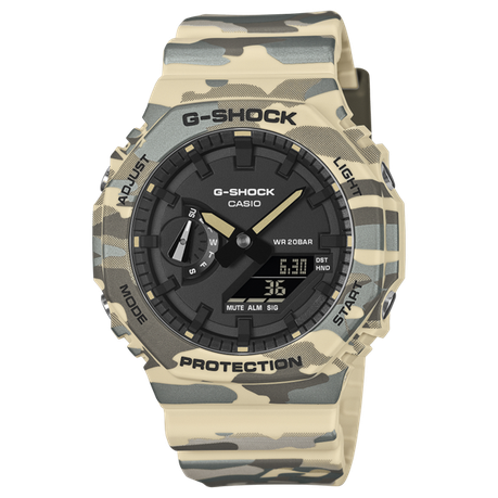 Casio G-Shock GA-2100CM-5ADR -Camo Ed- "CasiOak"-Carbon Core Guard-200M WR