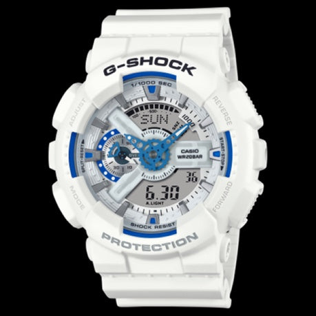 G-Shock GA-110HDS-7ADR High-Performance Analog-Digital Hybrid -White