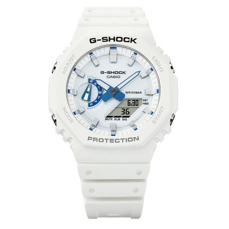 Casio G-Shock GA-2100HDS-7ADR -Hidden Glow Series -"CasiOak" - White & Neon