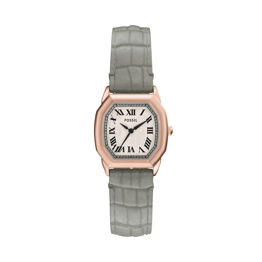 Fossil- Harlow 3-Hand Croco Leather Watch - Grey ES5435