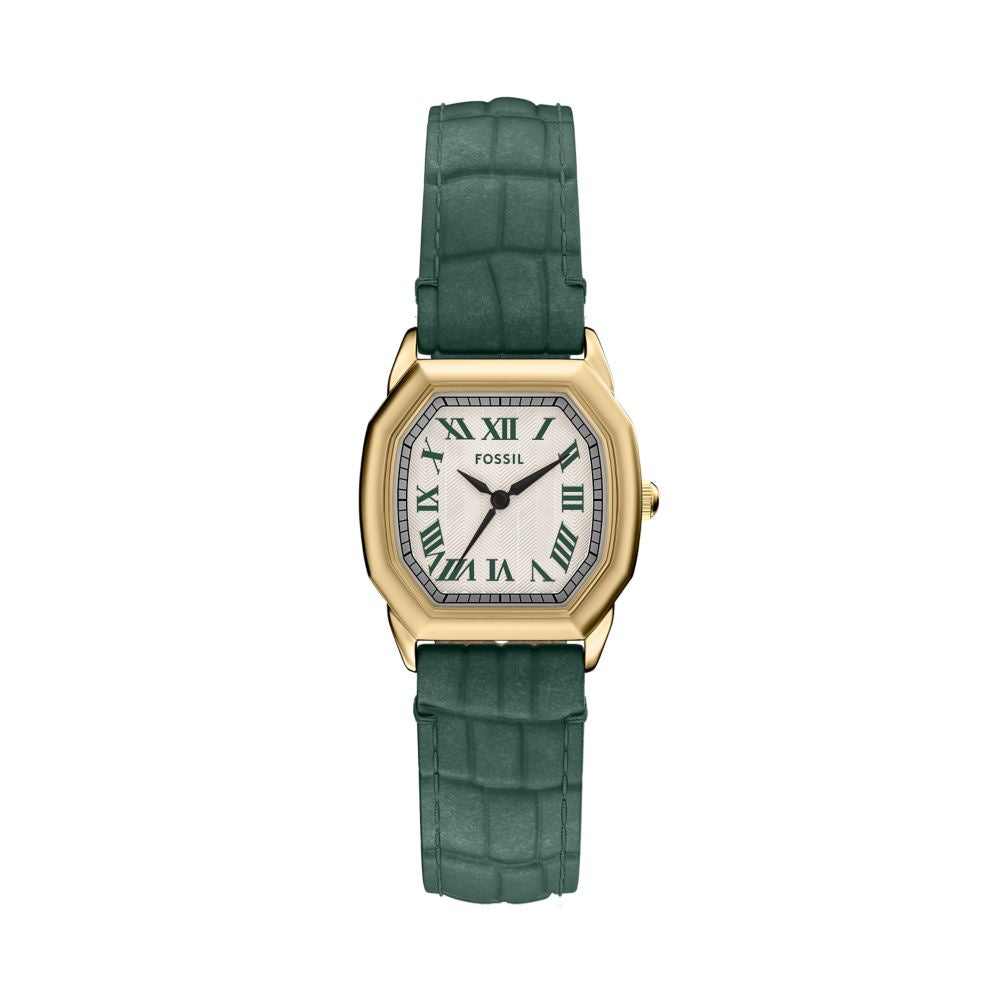 Fossil - Harlow 3-Hand Croco Leather Watch - Green ES5427