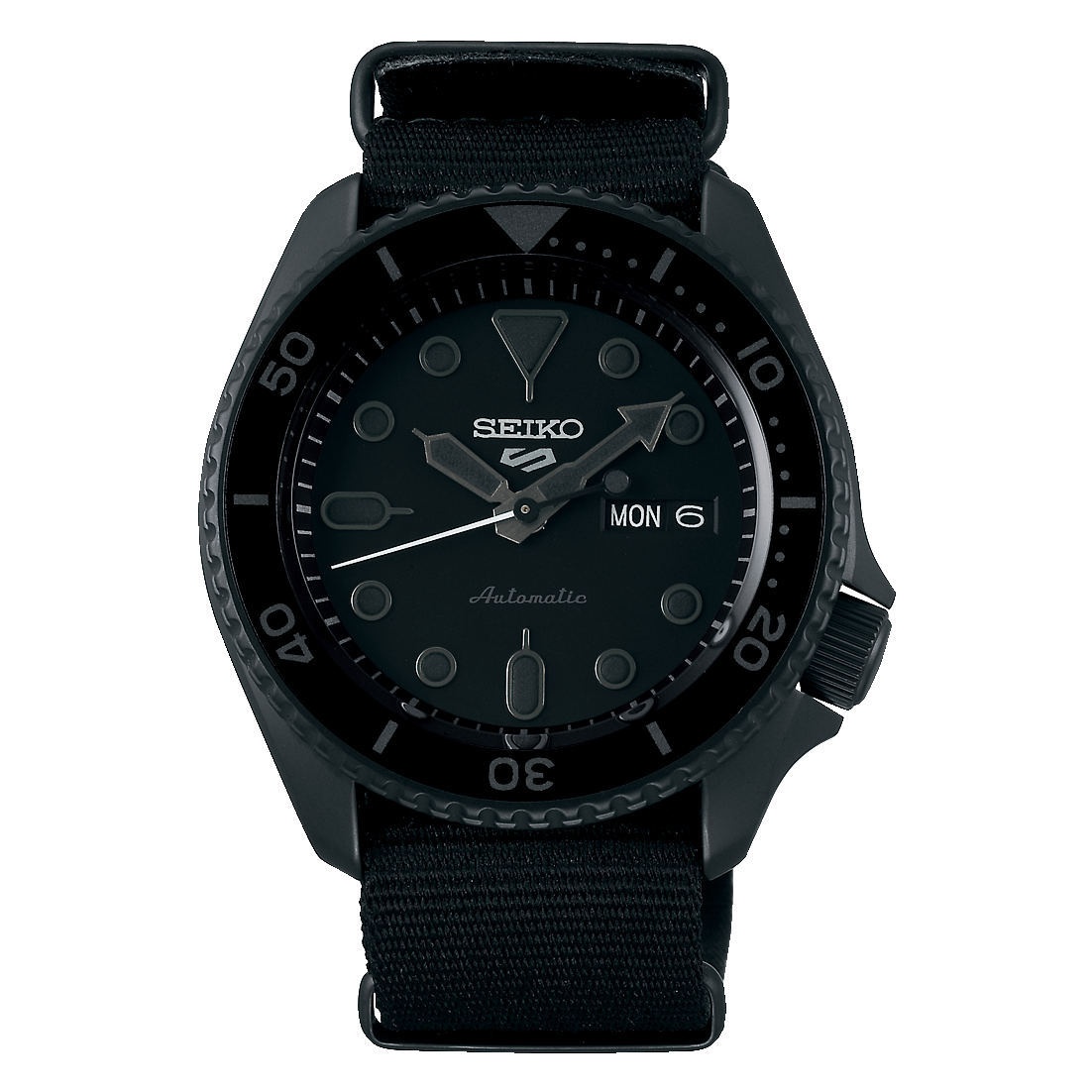 Seiko - Men Black Nylon Strap Watch - SRPD79K1