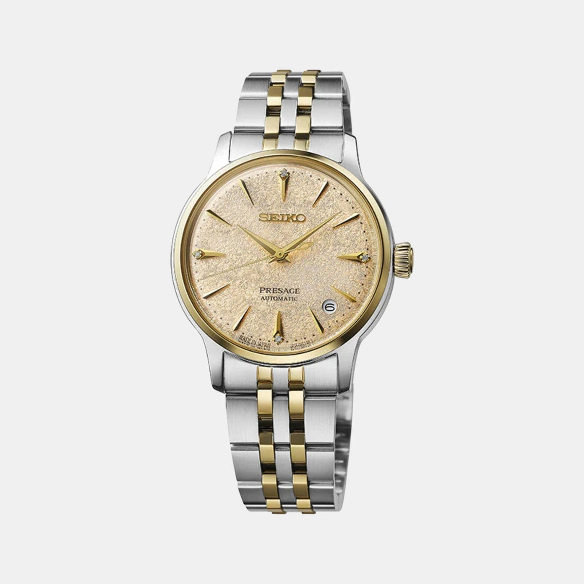 Seiko - Women Two Tone Stainless Steel Strap Watch - SRPL64J1