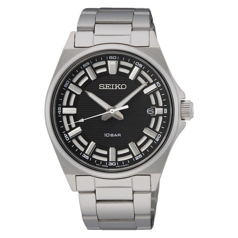 Seiko - Men Silver Strap Watch - SUR505P1