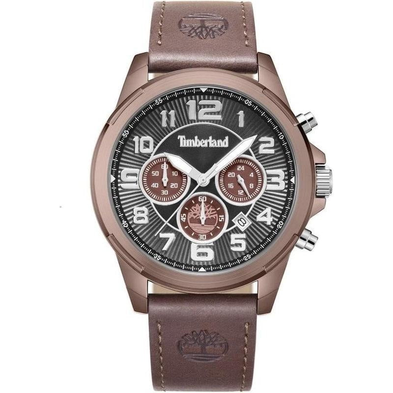 Timberland Pyperville Mens Brown Leather Watch-TDWGC9010003