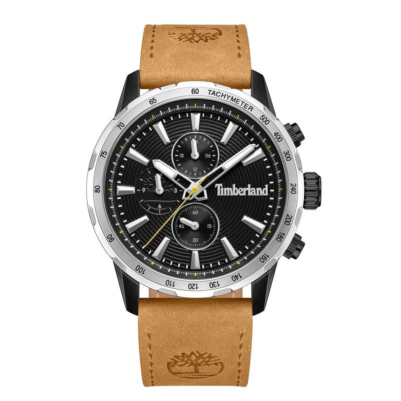 Timberland Kennebunk Mens Brown Leather Watch-TDWGF0041541