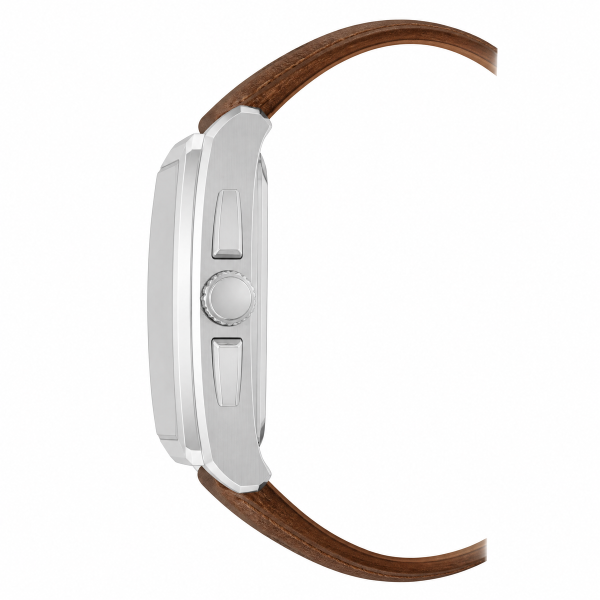 Timberland Morristown Mens Brown Leather Strap Watch-TDWGF0094102