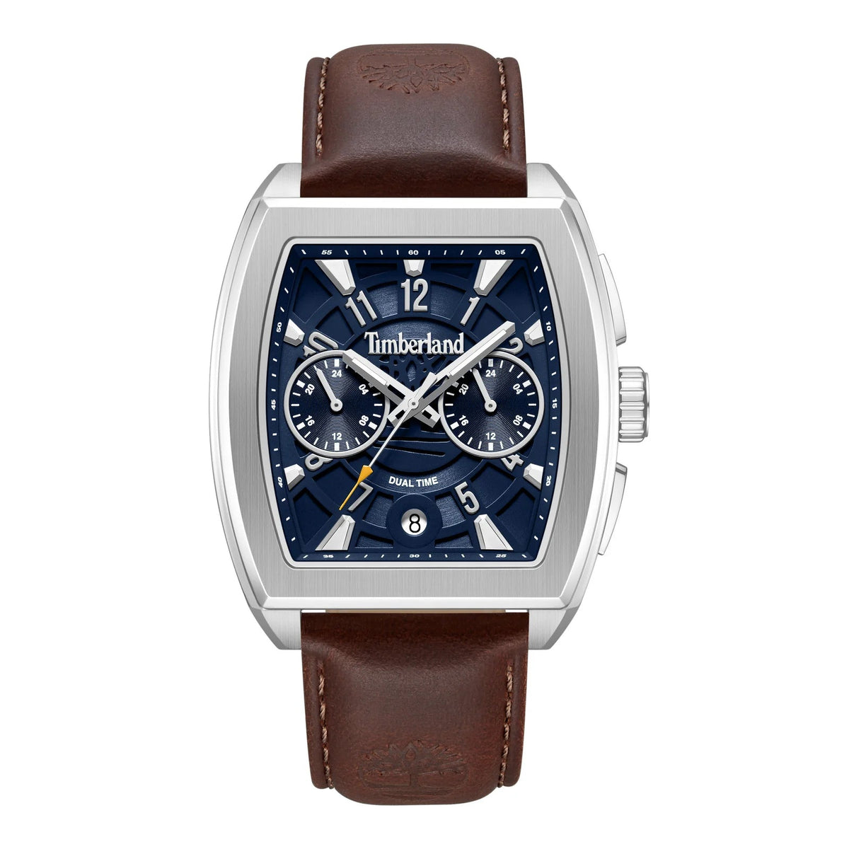 Timberland Morristown Mens Brown Leather Strap Watch-TDWGF0094103