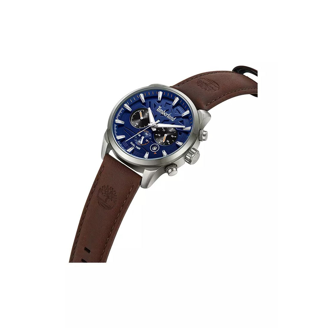 Timberland Henniker Ii Mens Brown Leather Strap Watch-TDWGF0095001