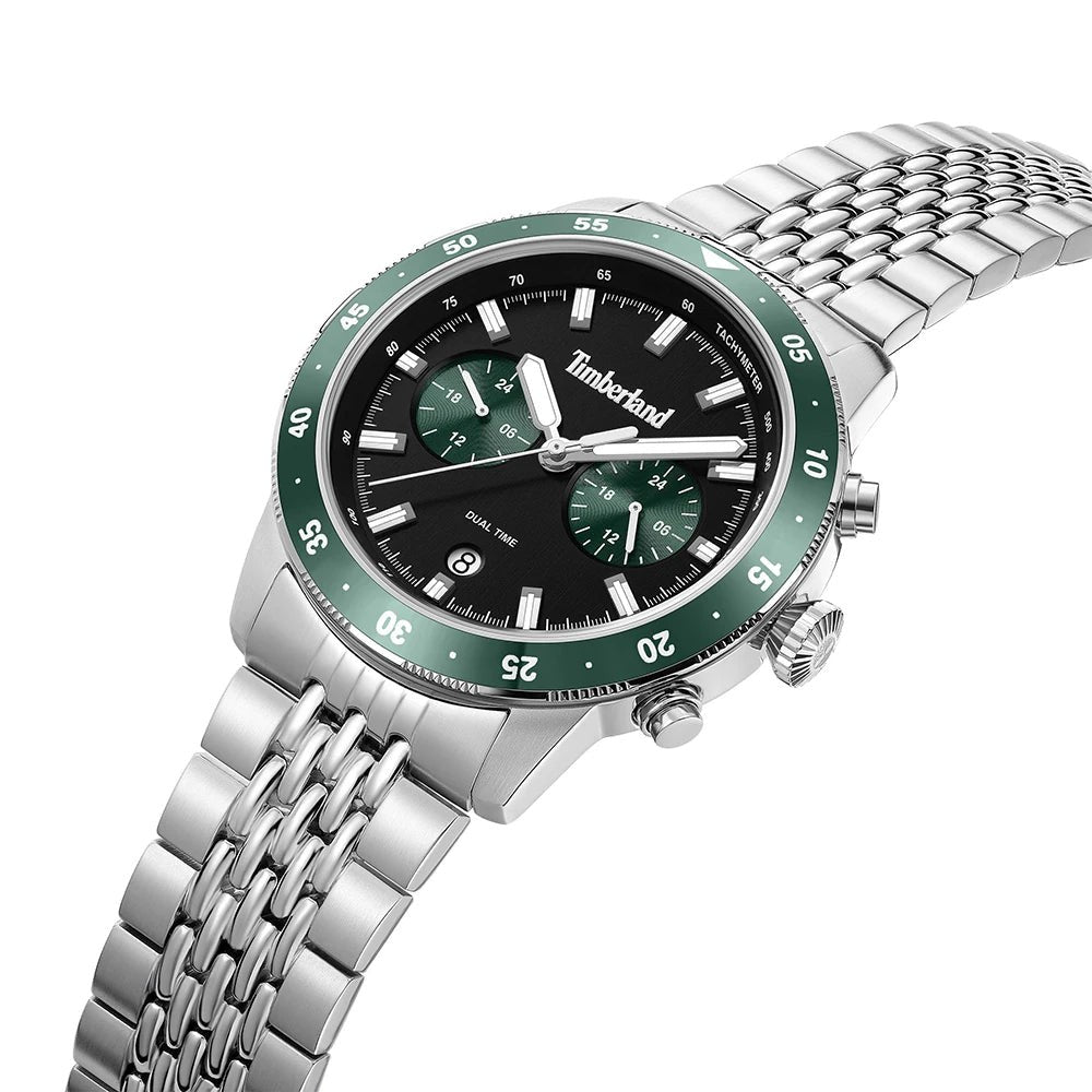 Timberland Parkman Mens Silver Stainless steel Strap Watch-TDWGK0094304