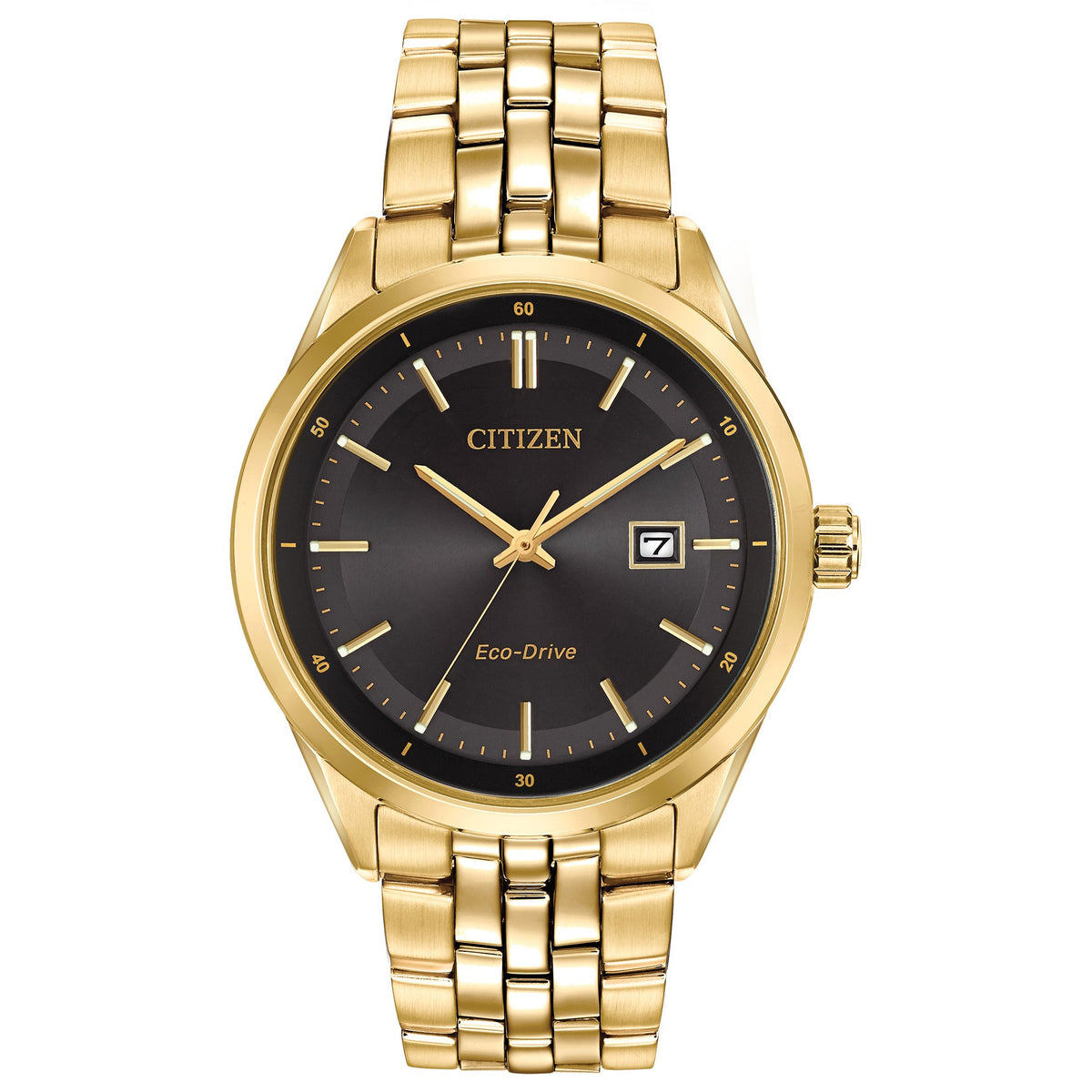 Citizen Solar Mens Gold Stainless steel Strap Watch-BM7252-51E