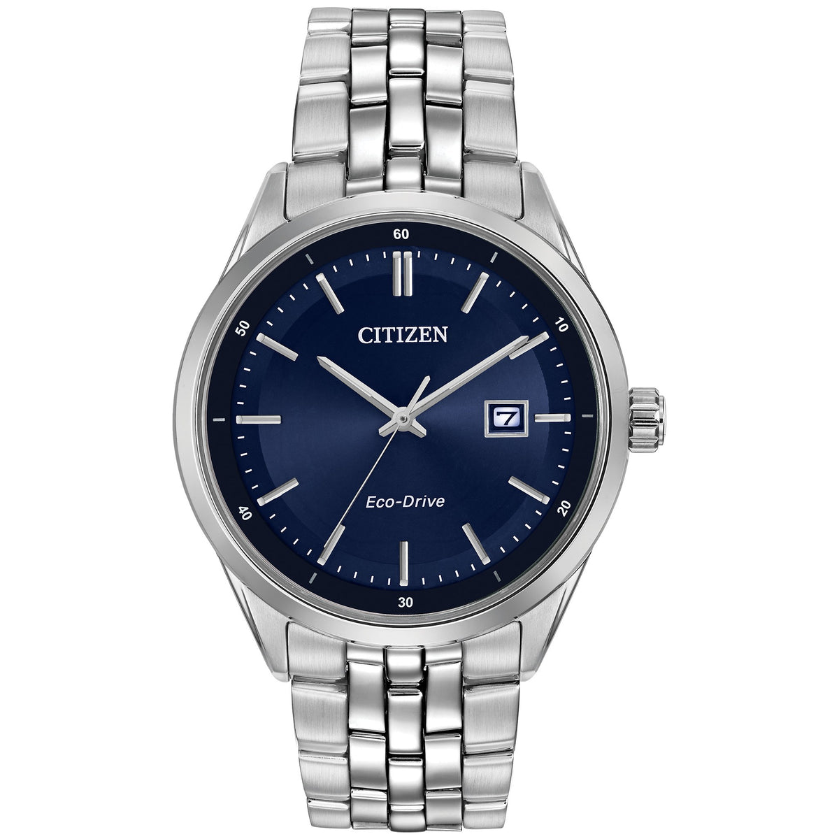Citizen Eco-Drive Mens Silver Stainless steel Watch-BM7251-53L