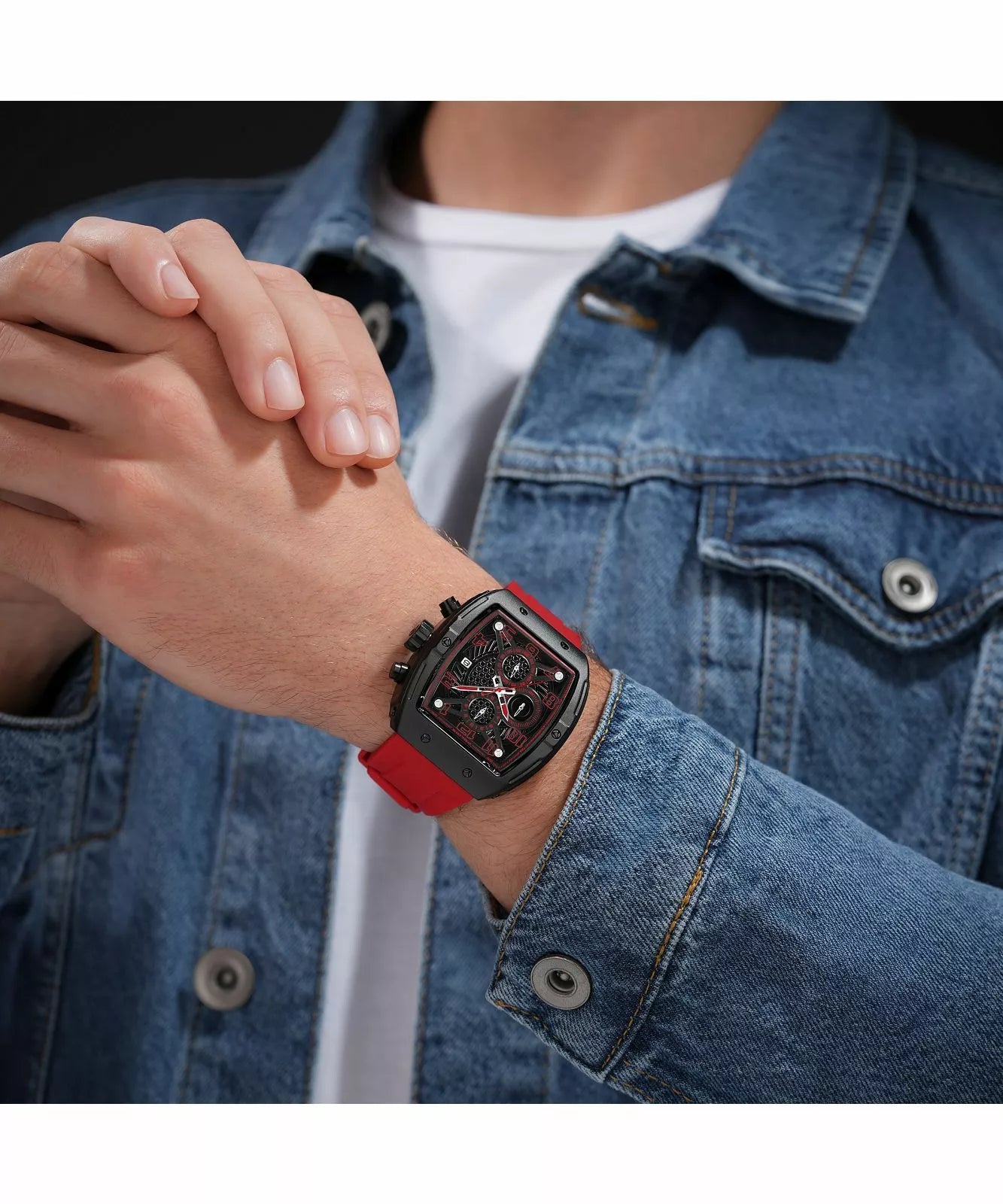 Police Coswig Mens Rubber Watch