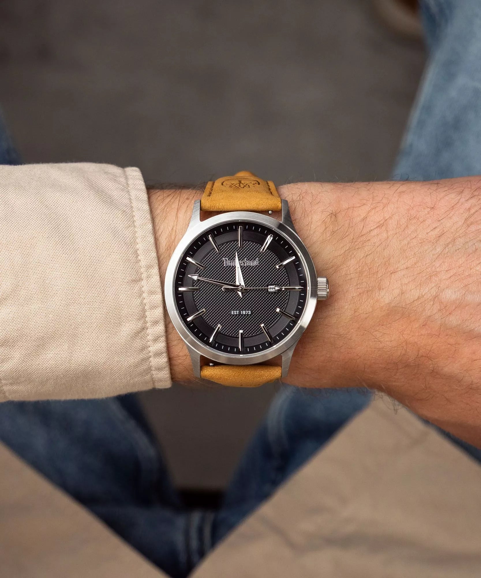 Timberland Trumbull Mens Leather Watch