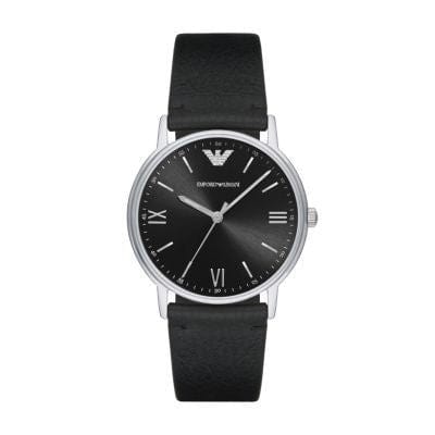 Armani Kappa Black Leather Men Watch AR11013 Broadwayjewellers .za