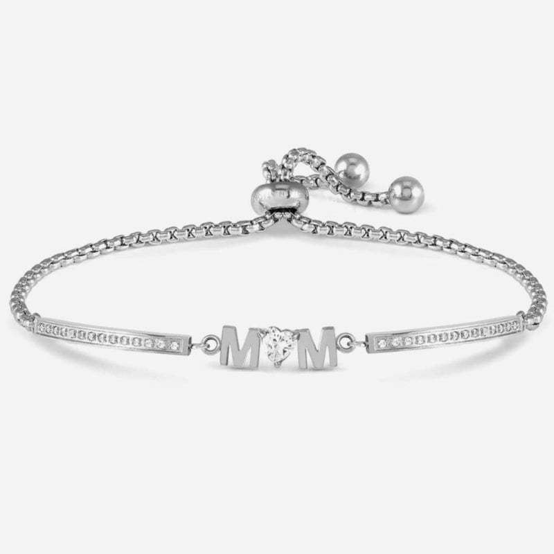 Nomination Milleluci Silver Bracelet Mum with Cubic Zirconia