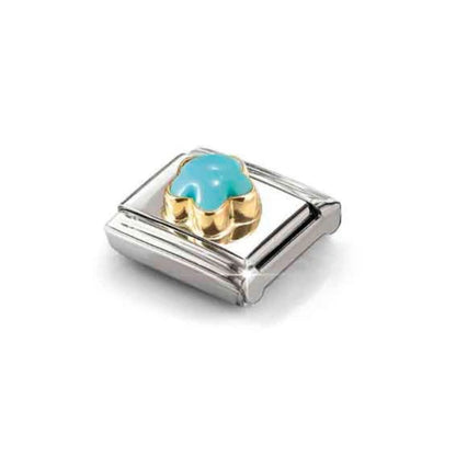 Nomination Composable Classic Link Charm Turquoise Flower