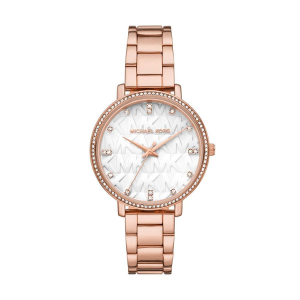 Michael Kors Pyper Womens Rose Gold Alloy Watch - MK4594