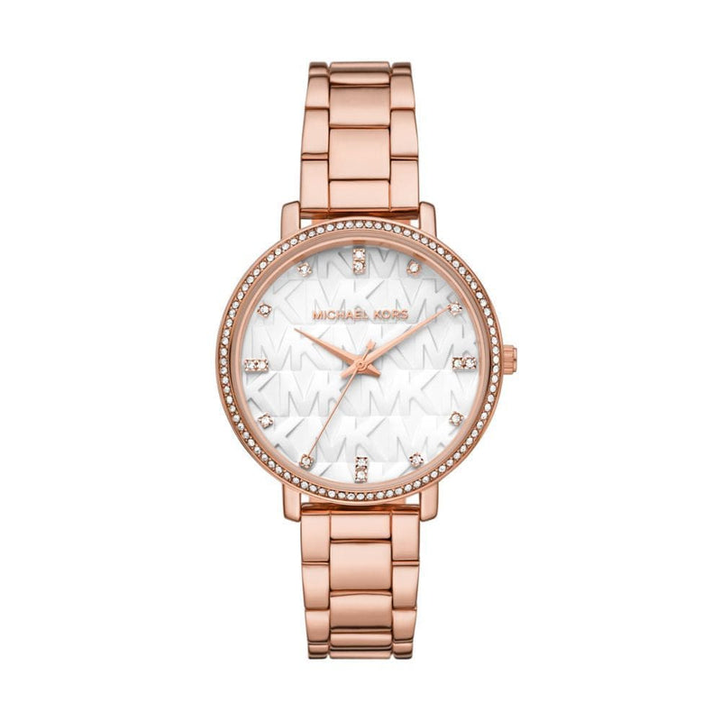 Michael Kors Pyper Womens Rose Gold Alloy Watch - MK4594