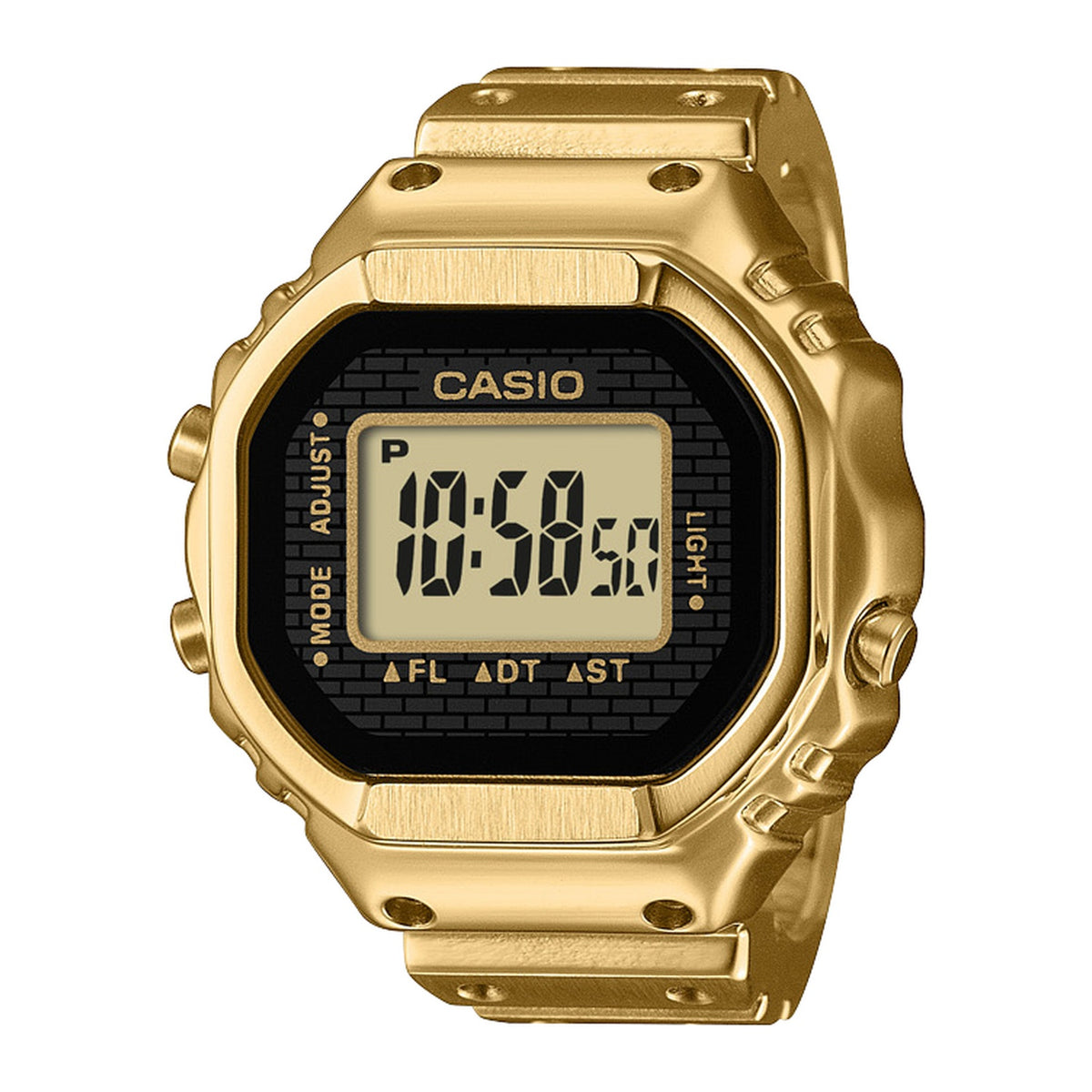 Casio Retro - Unisexs Metal Strap Gold Digital Watch - CRW-001G-9DR