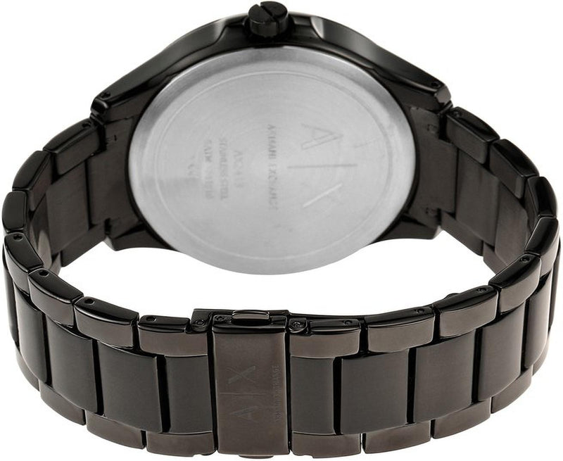 Armani Exchange Three-Hand Date Black Stainless Steel Watch-AX2413