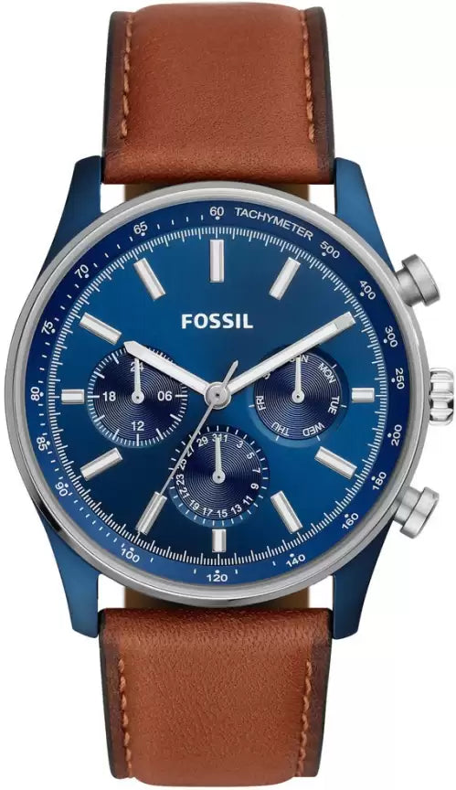 Fossil Sullivan Multifunction Brown Leather Watch-BQ2512