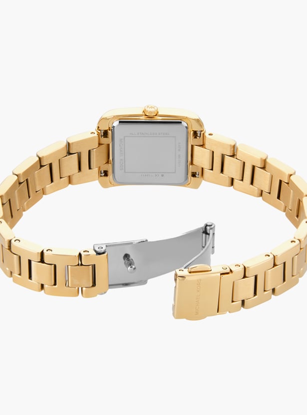 Michael Kors Emery Womens Gold Stainless Steel Strap Watch-MK7510SET
