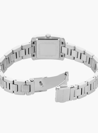 Michael Kors Emery Womens Silver Stainless Steel Strap Watch-MK7514SET