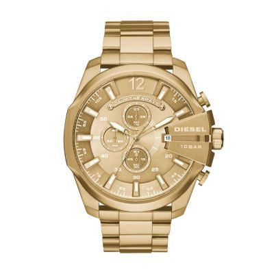 Diesel Mega Chief Gold Stainless Steel Men Watch-DZ4360