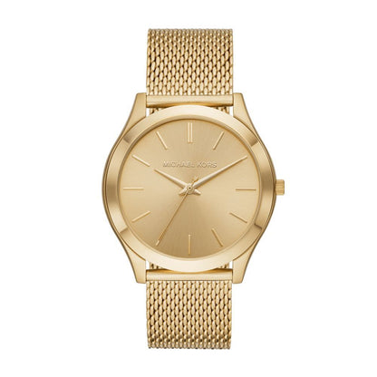 Michael Kors Slim Runway Gold Mens Stainless Steel Watch-MK8625