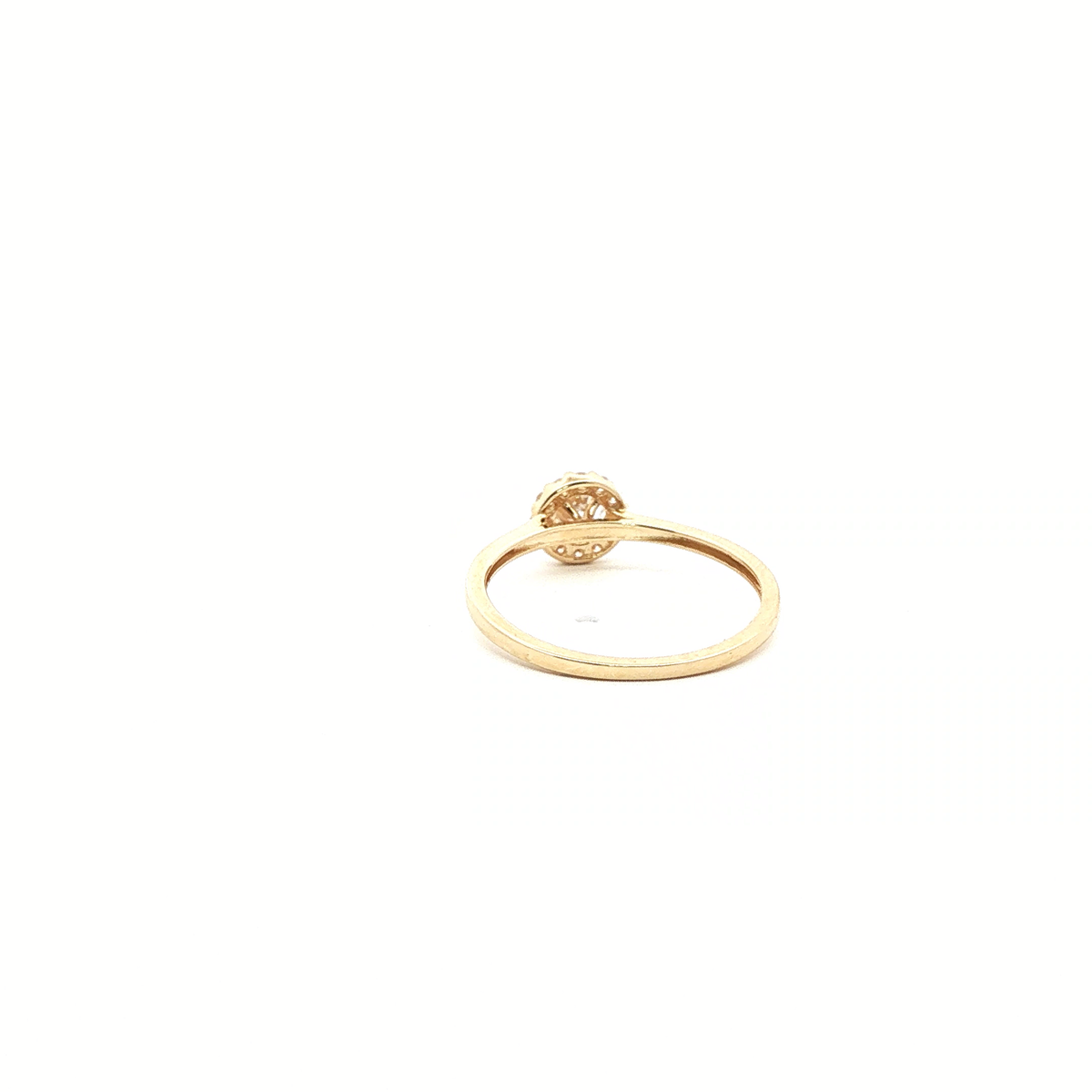 Broadway Jewellers - 9ct White Gold Cubic Zirconia  Halo Ring
