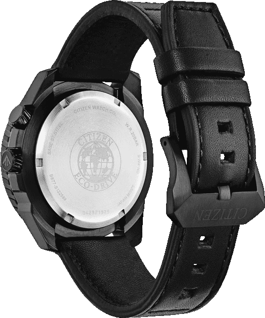 Citizen Promaster Sky Mens Black Leather Watch
