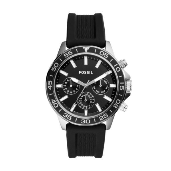 Fossil Bannon Black Silicone Sport-BQ2494