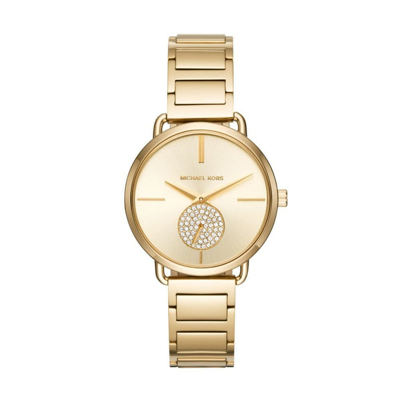 Michael Kors Portia Womens Gold Stainless Steel Watch - MK3639