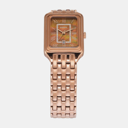 Fossil Raquel Womens Rose Gold Stainless Steel Watch-ES5323