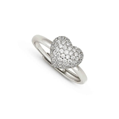 Nomination LifePoetry Silver Ring with Rounded Heart