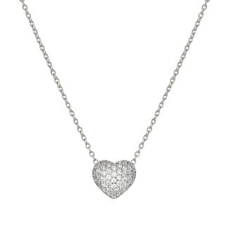 Nomination LifePoetry Silver Heart Necklace with Cubic Zirconia