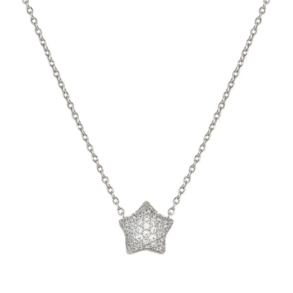 LIFEPOETRY NECKLACE 242704/007 STERLING SILVER & WHITE CZ STAR