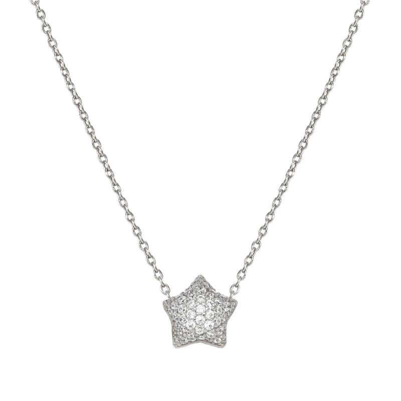 LIFEPOETRY NECKLACE 242704/007 STERLING SILVER & WHITE CZ STAR