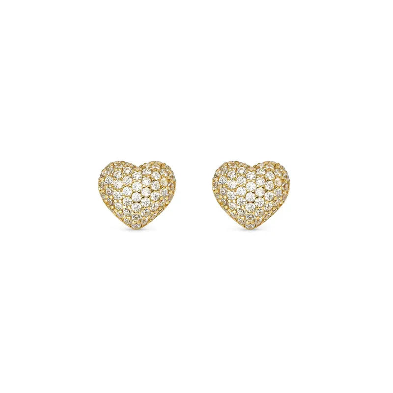 Nomination LifePoetry Gold Rounded Heart Earrings