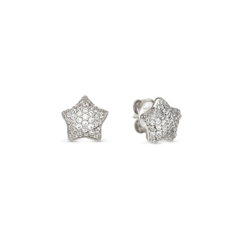 LIFEPOETRY EARRINGS 242707/007 STERLING SILVER & WHITE CZ STARS