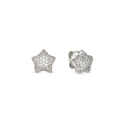 LIFEPOETRY EARRINGS 242707/007 STERLING SILVER & WHITE CZ STARS