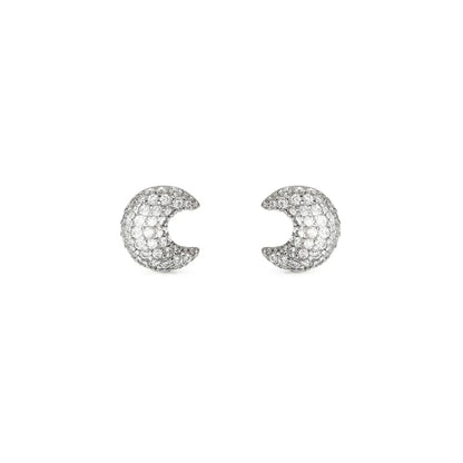 Nomination LifePoetry Silver Earrings with Rounded Moon