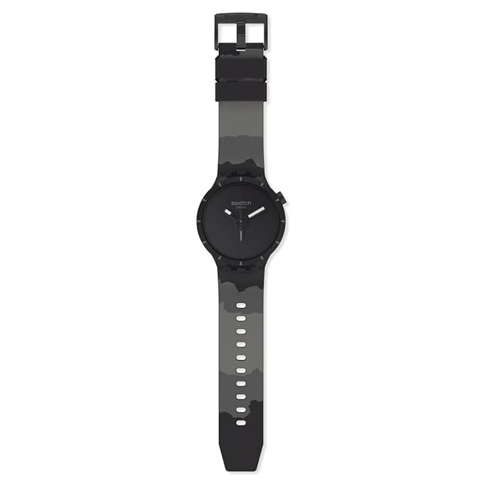 Swatch-Big Bold Bioceramic Basalt Black Unisex Rubber Watch-SB03B110