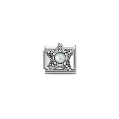 Charm, Composable Classic Link, Starfish, White Pearl