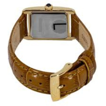 Seiko Classic Quartz-SWR100P1-Yellow Gold Case-Roman Numeral Dial & Leather SWR100P1